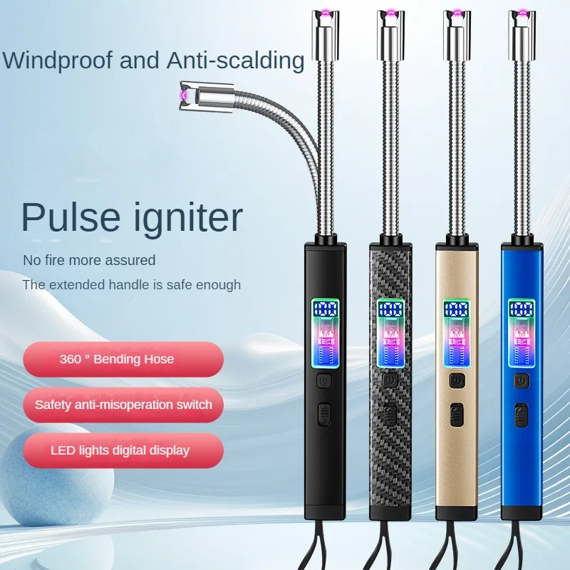 New Rechargeable Pulse Igniter Home Kitchen Portable Candle Aromatherapy Lighter Gadget Gift