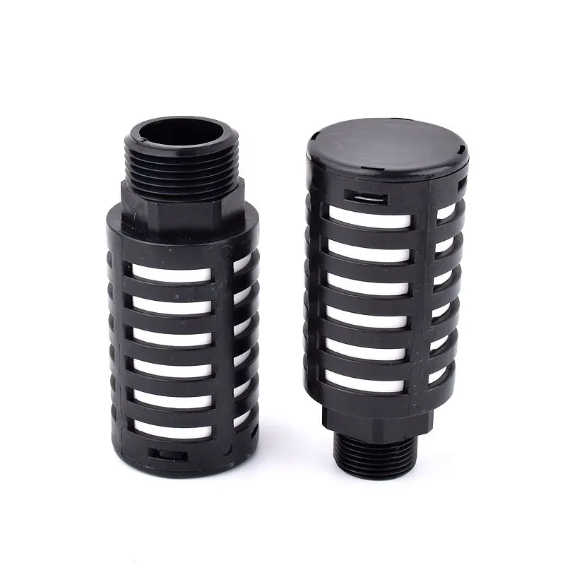 1/8 1/4 3/8 1/2 3/4 1 Inch  Male Thread Plastic Exhaust Pipe Muffler Sound absorption Filter  Spray Pump Pneumatic Components