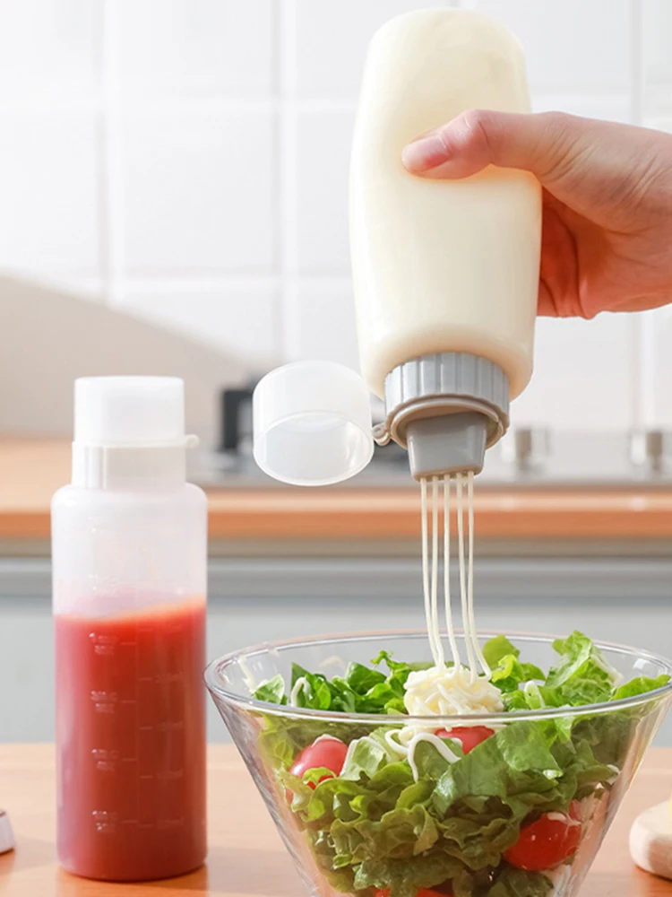 1pc Plastik gewürz Quetsch flasche Küche unerlässlich für Ketchup Senf Mayonnaise & Honig klar Spender