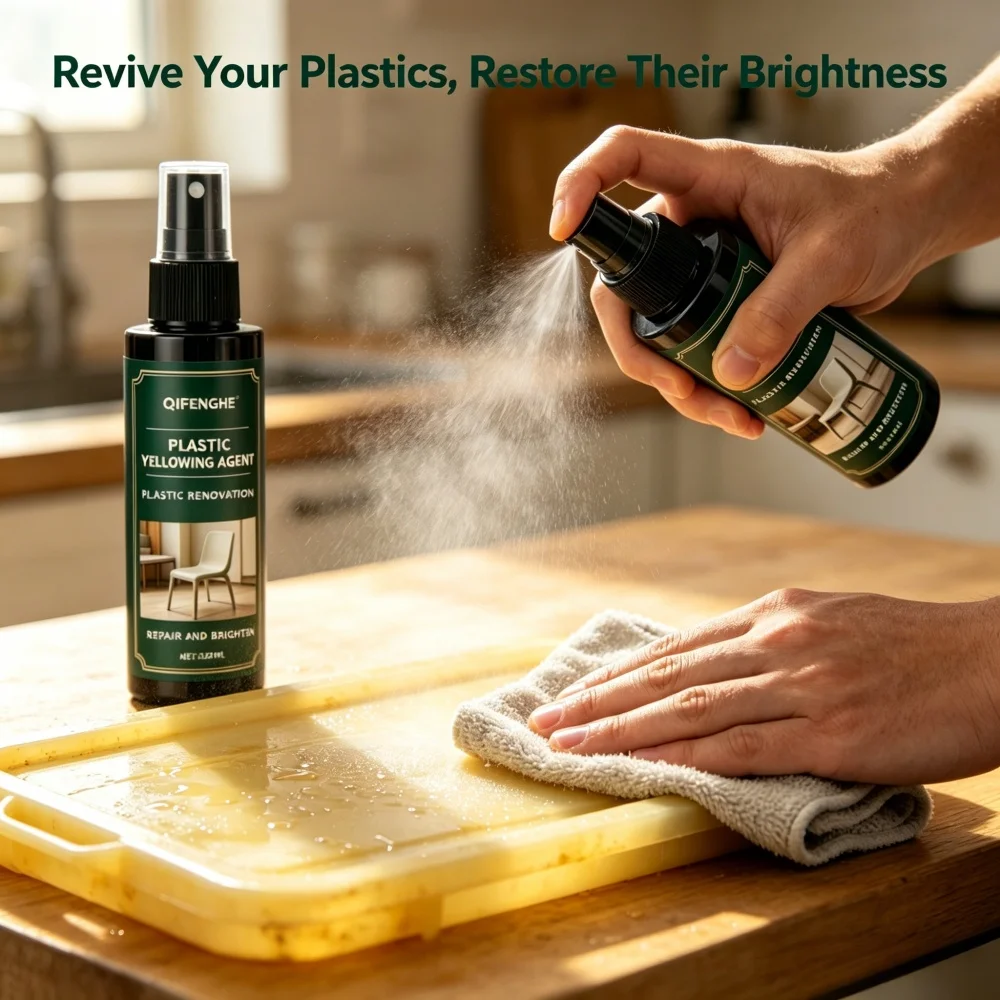 QIFENGHE 120ML Plastic Yellowing Remover, Repair & Brighten Plastic, Renovate Yellowed Plastic for Home Appliances