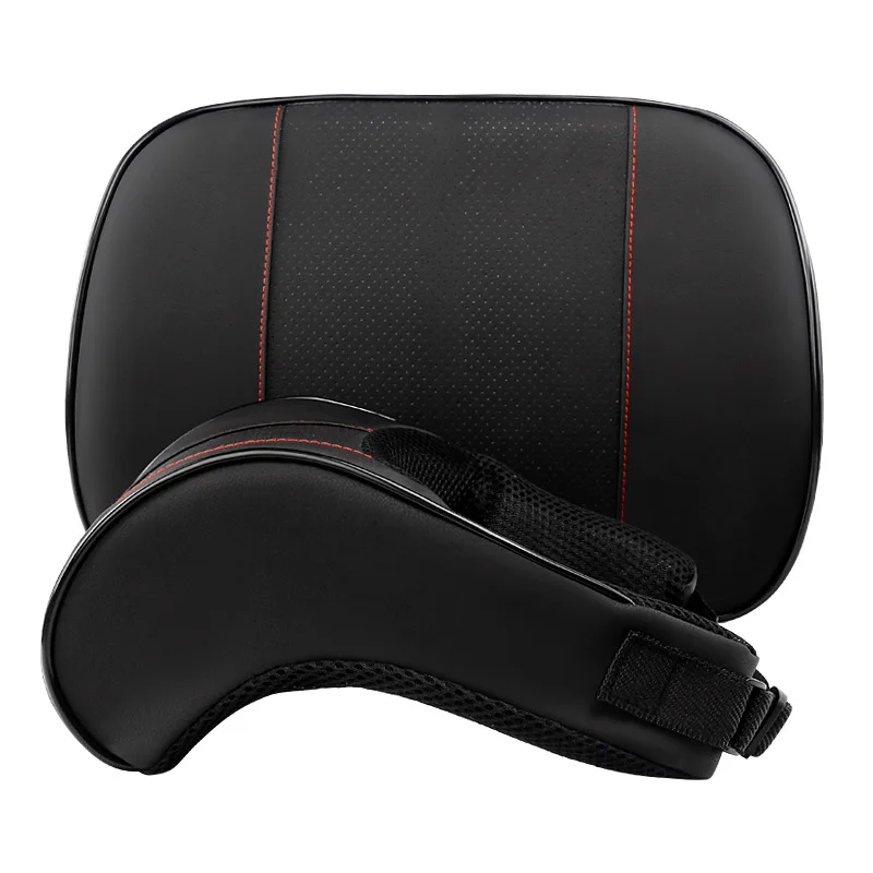 Universal Headrest Pillow Car Neck Rest Head Support Cushion Car Breathable Memory Foam Slow Rebound Guard Car Lumbar Pillow