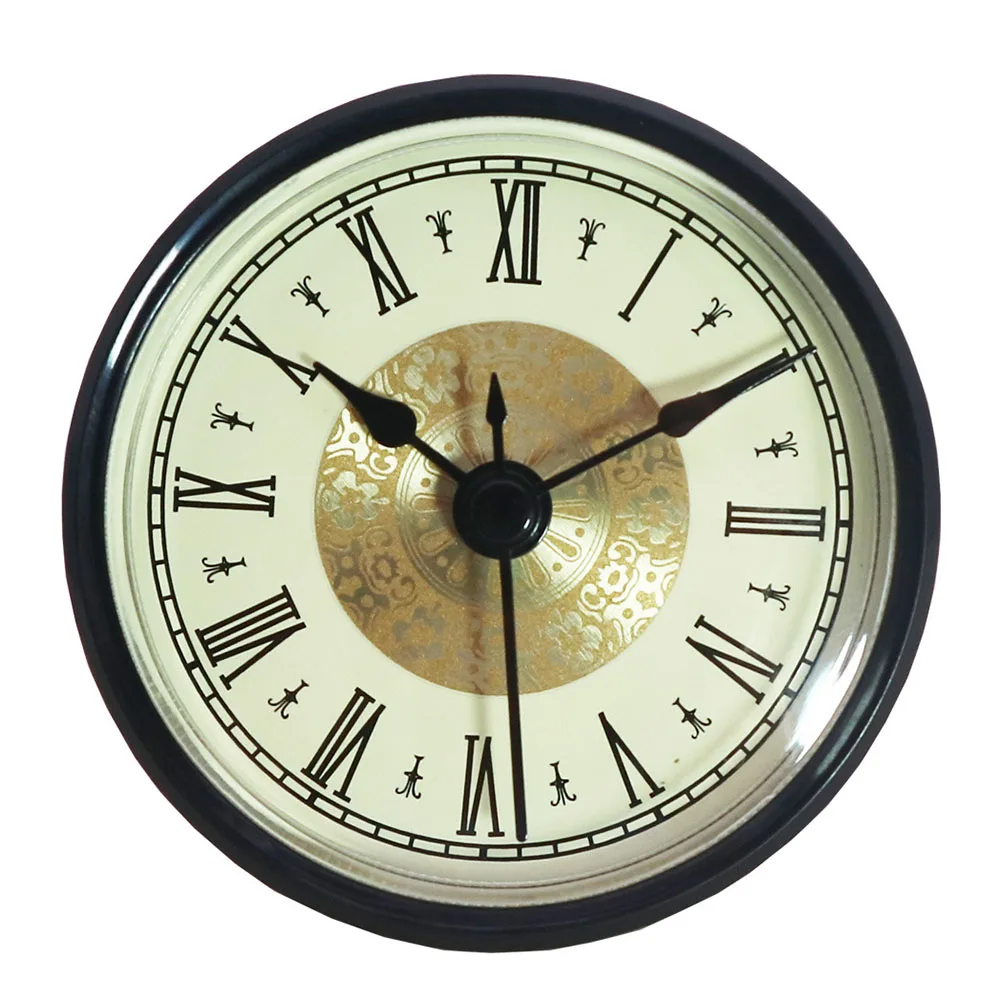 Round Clock Insert Arabic Numeral Quartz Movement Roman Bedside Antique Watch Desk Decoration Table DIY Parts 70mm 2.8inch