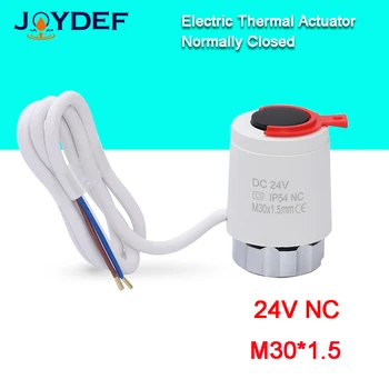 1/5/10 Pieces 24V Normally Closed NC / Normally Open NO  M30*1.5mm Electric Thermal Actuator for Underfloor Heating TRV Radiato