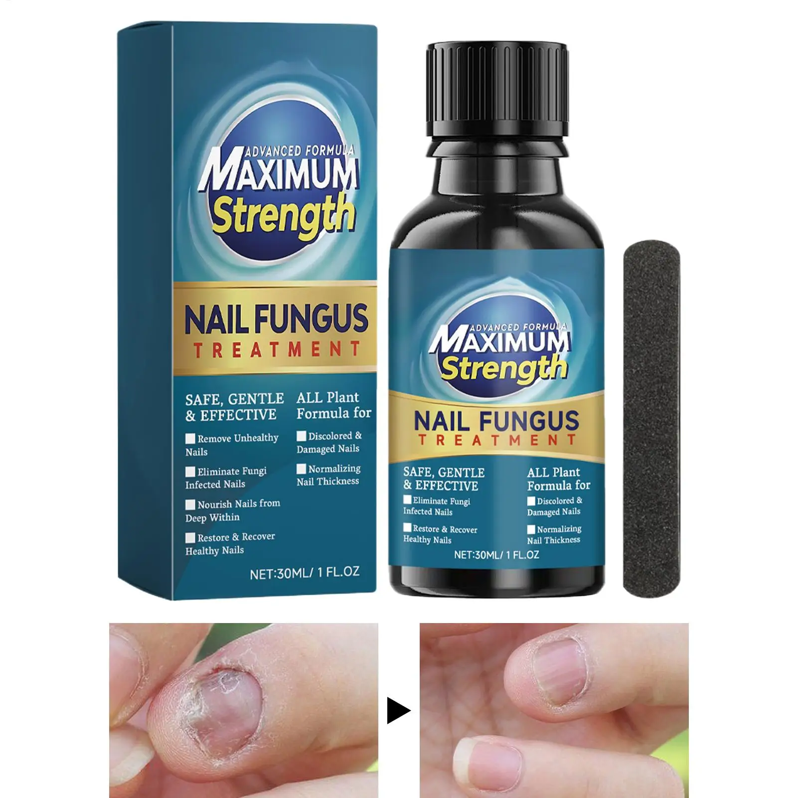 30 مللي سائل إصلاح الأظافر علاجات فنون الأظافر للعناية بالإصلاح واقية لتجديد الأظافر المقوي للتقليم والباديكير