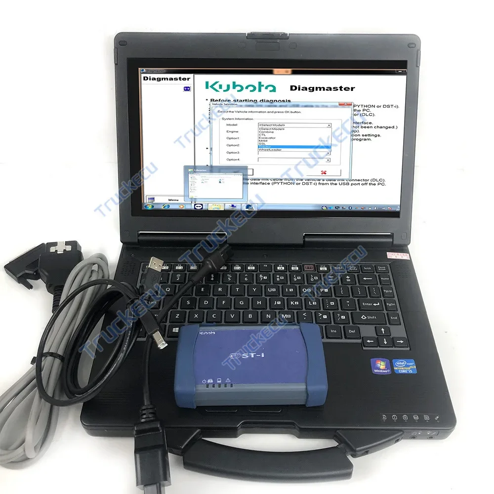 CF53 Laptop for KUBOTA Dsti Dst-i Python Interface Diagmaster Agriculture Construction Takeuchi Diagmaster Diagnostic Tool