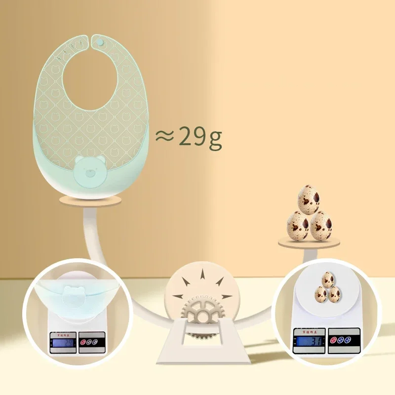 مريلة سيليكون رفيعة للغاية للأطفال الصغار، مريلة خفيفة الوزن وقابلة للتعديل ومقاومة للماء وقابلة للطي لتخزين الغداء وتغذية الطعام