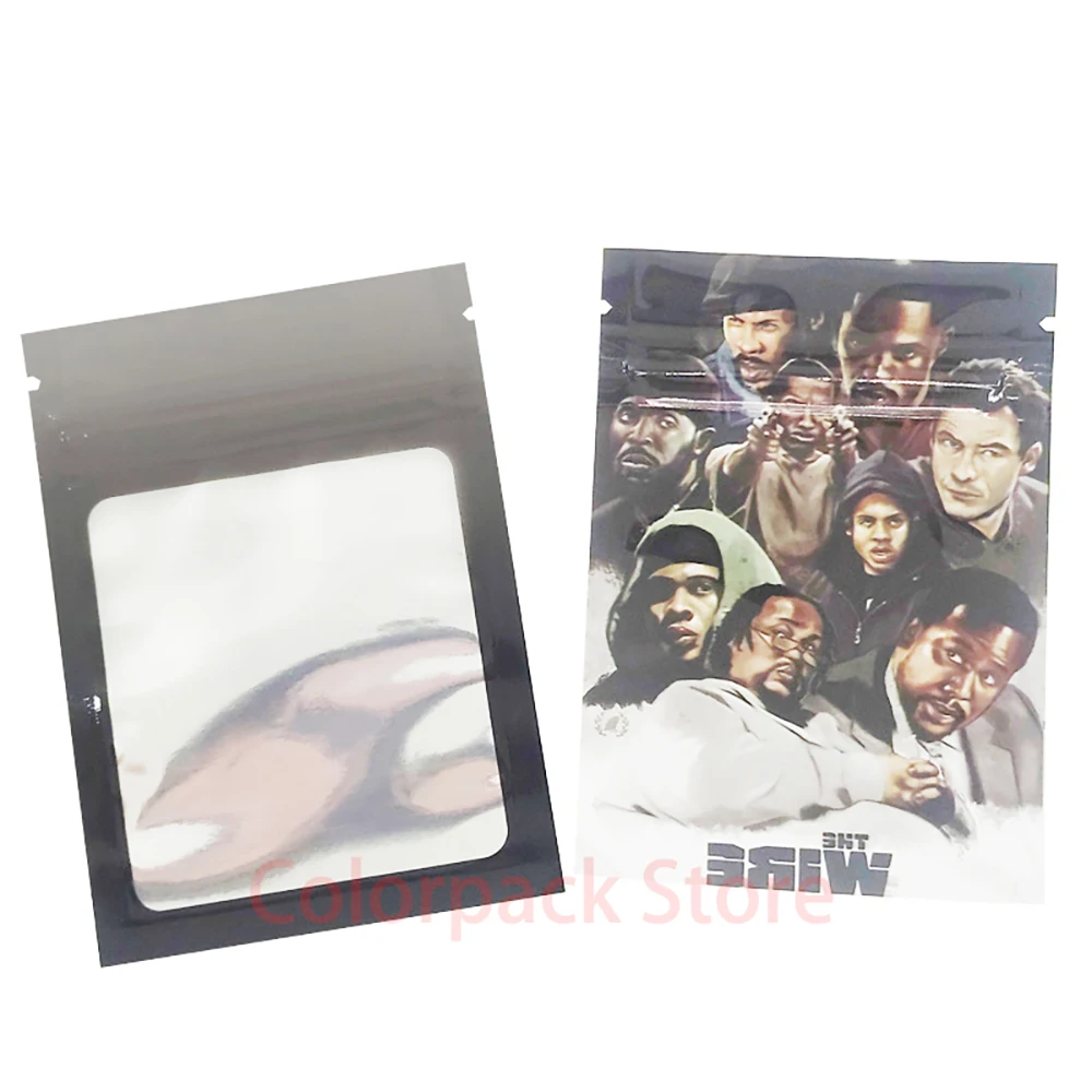

100pcs Cartoon Food Storage Bag Mylar Bag Candy Coffee Bean 1g 2g Bag 7*10CM Reflective Aluminum Ziplock Bag Can Be Customized