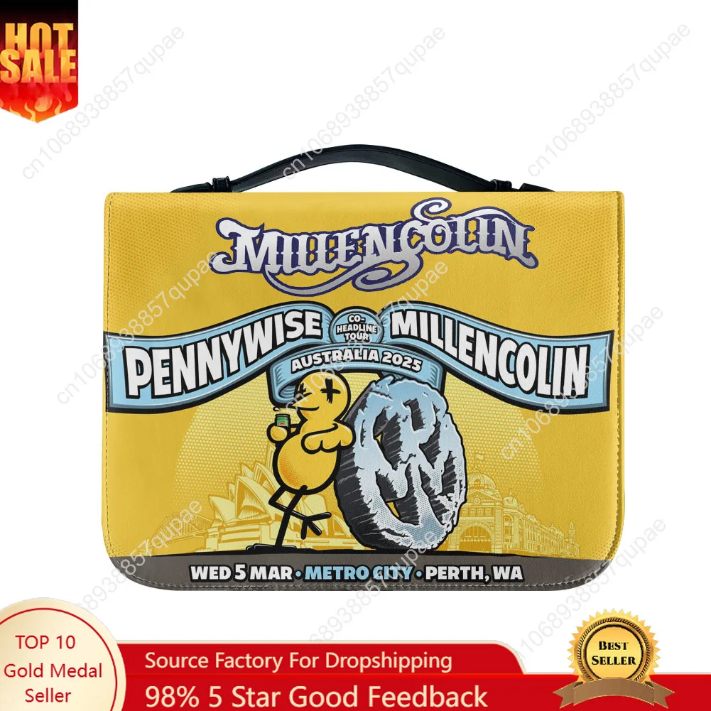 

Millencolin панк-рок-группа, сумки для Библии, христианские подарки, персонализированный чехол, пакет для Библии, водонепроницаемая кожаная сумка, карманы, чехол для упаковки
