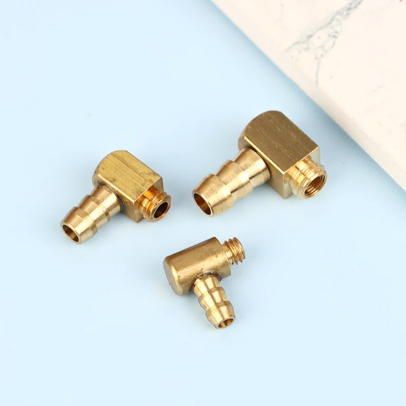 M4/M5/M6 Brass 90 Degree L Type Water Cooling Nozzle Faucet Nipple Connector For RC Methanol/Gasoline/Brushless Electric Boat