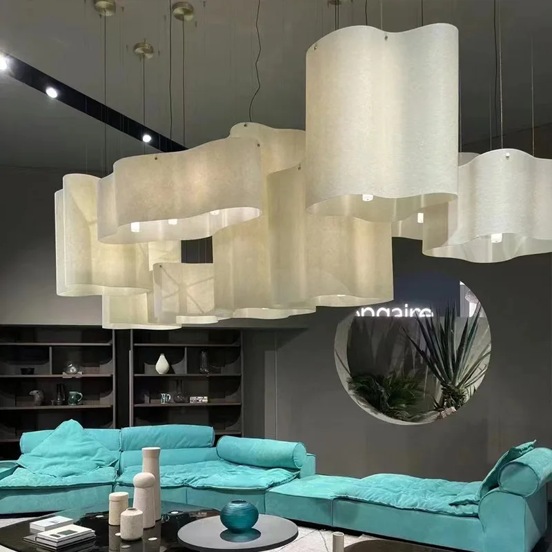 Designer modern minimalist creative cloud living room lamp meal wabi