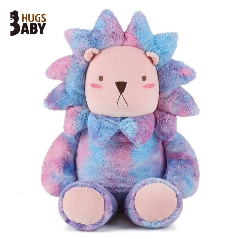 

Hugs Baby Genuine Tie Dye Lion Plush Toy Cuddly Soft Stuffed Animal Creative Home Bedroom Decor Birthday Gift For Adult