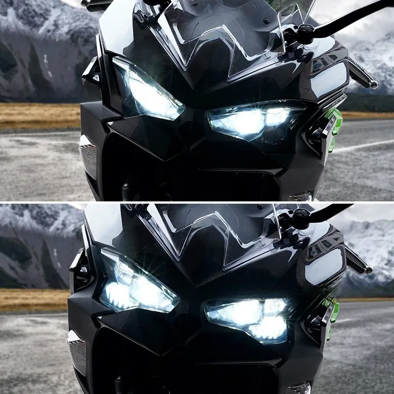Modified motorcycle LED headlights suitable for  Ninja 500 2024-2025 model headlights