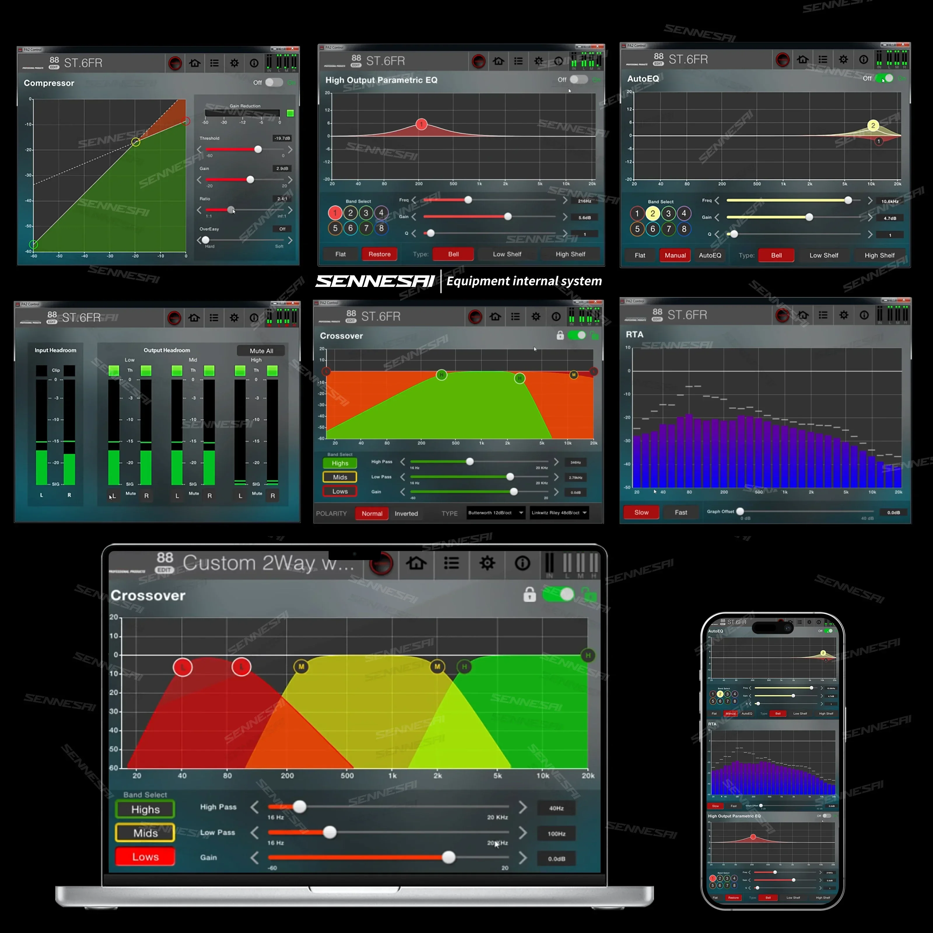 PA2 / Venu360 DriveRack Professional Digital Audio Processor，Compatible Original Software 2 In 6 out Speaker Manager Stage Audio