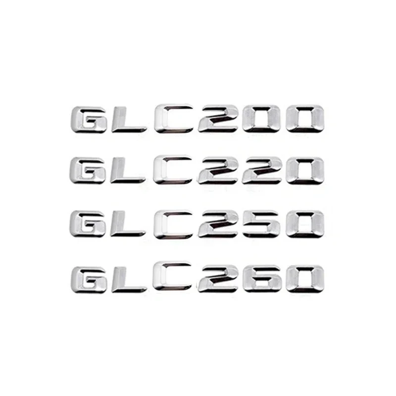 Car Emblem 3D Logo Rear Trunk Sticker Nameplate For X253 GLC43 GLC63 GLC200 GLC220 GLC250 GLC300 GLC350 GLC400 GLC500 GLC550