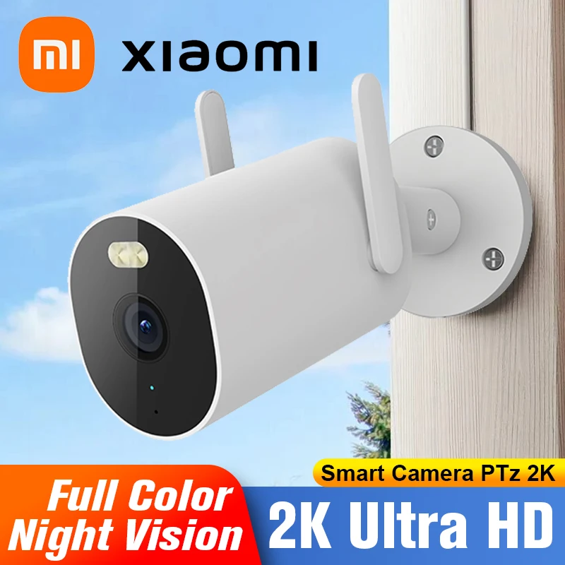 Xiaomi Mijia Outdoor Camera AW300 2K 256GB IP66 FullColor Night Vision WiFi Video Surveillance IP Cam Detection MiHome APP