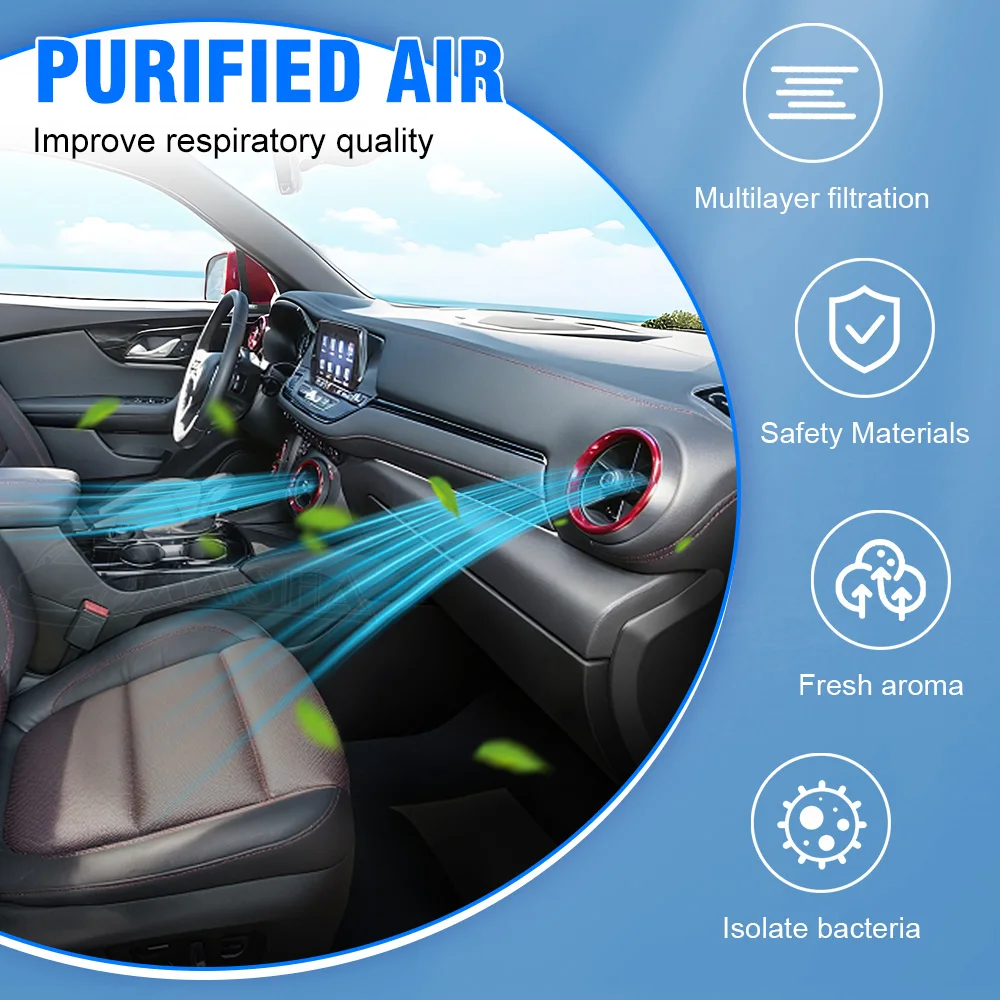 HEPA Cabin Air Filter For Chevrolet Blazer Bolt EV/EUV Camaro Onix Air-Filters Activated Carbon Conditioner Replacement Kits view 5