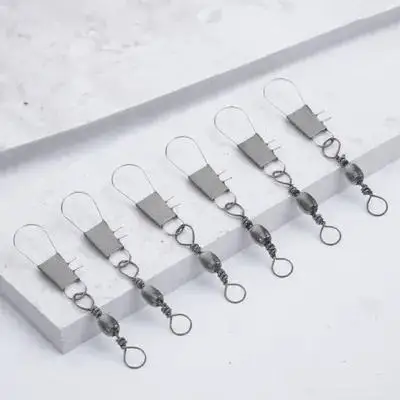 6Pcs 연 연결기 베어링 부착 연줄 스풀 릴용 강력한 금속 후크 쉬운 설치 신뢰할 수 있는 비행 성능