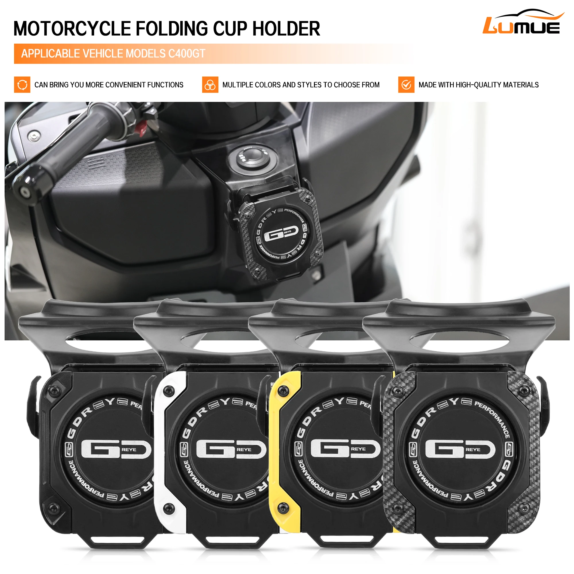Motorcycle Aluminum alloy Cup Holder Fit For BMW C400GT C400 GT Beverage Water Bottle Special Cup Holder with base couple