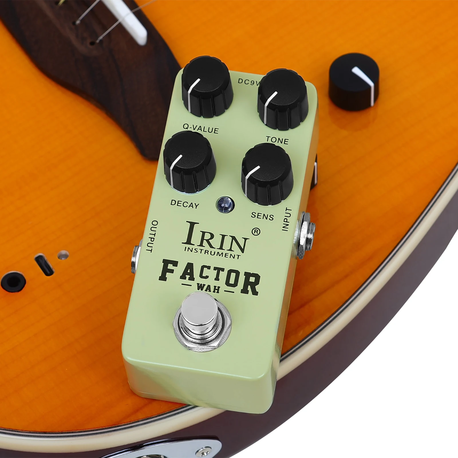 IRIN تأثير الغيتار الكهربائي الصغير دواسة برو MIL-STD غلاف من الألومنيوم صحيح الالتفافية الشريط + بليكسي + واه + جوقة + محرك المرحلة جاهز تأثير #6