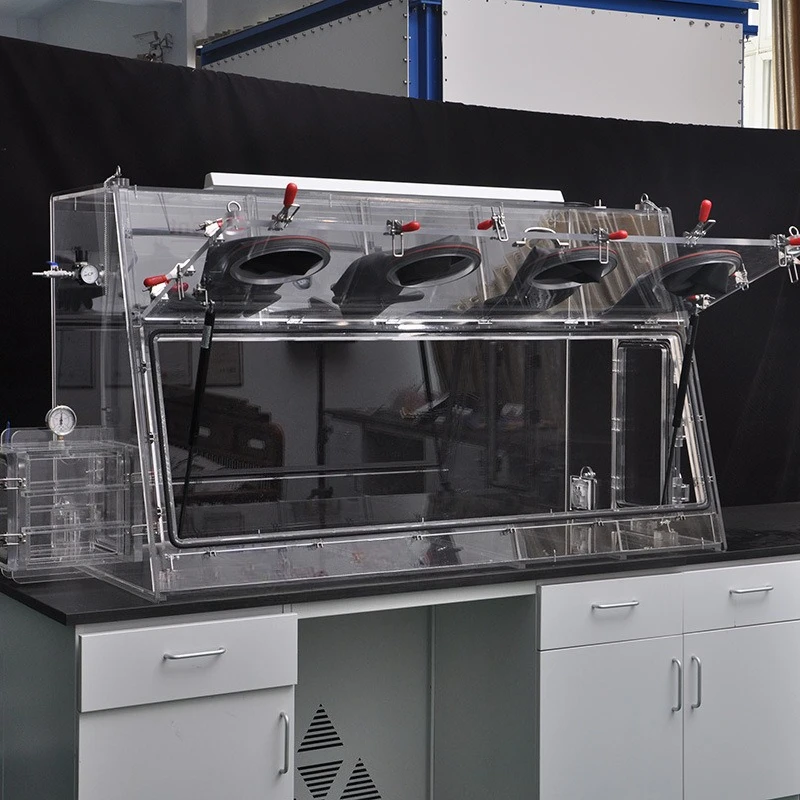 Acrylic glove box laboratory special sterile dustproof and anti-static transparent operation box