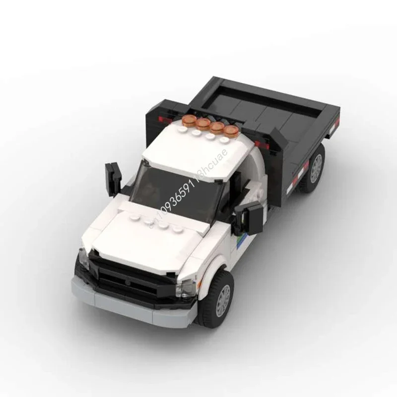 

359pcs MOC City Services Flatbed Truck 8 Stud City Champion Supercar Building Blocks Christmas Gift Architecture