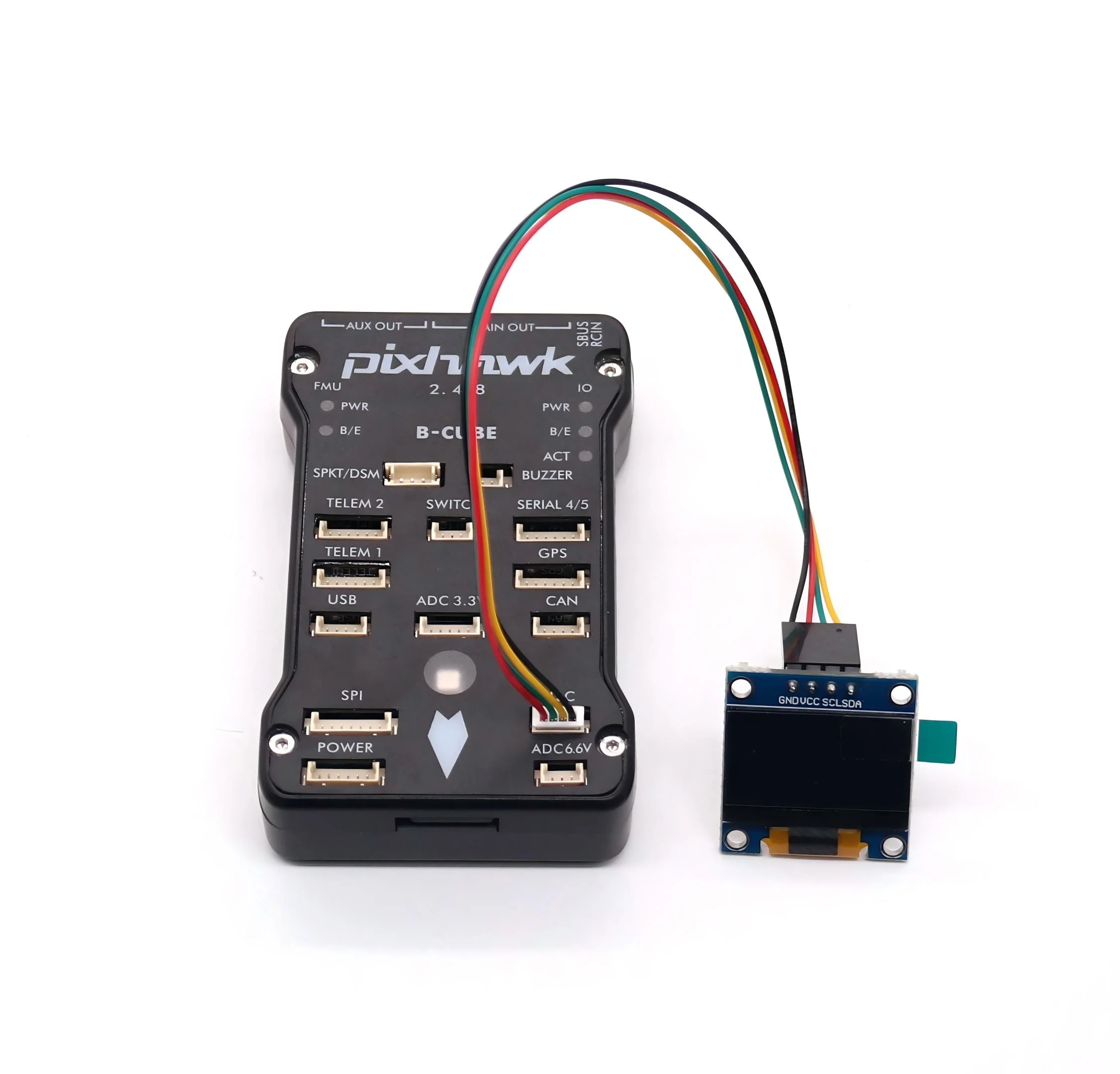 Angeltoy OSD OLED Display 2.4.8 Flight Controller Displays Flight Status Connected to I2C Interface/PM02 V3.2 Power Module (12S)