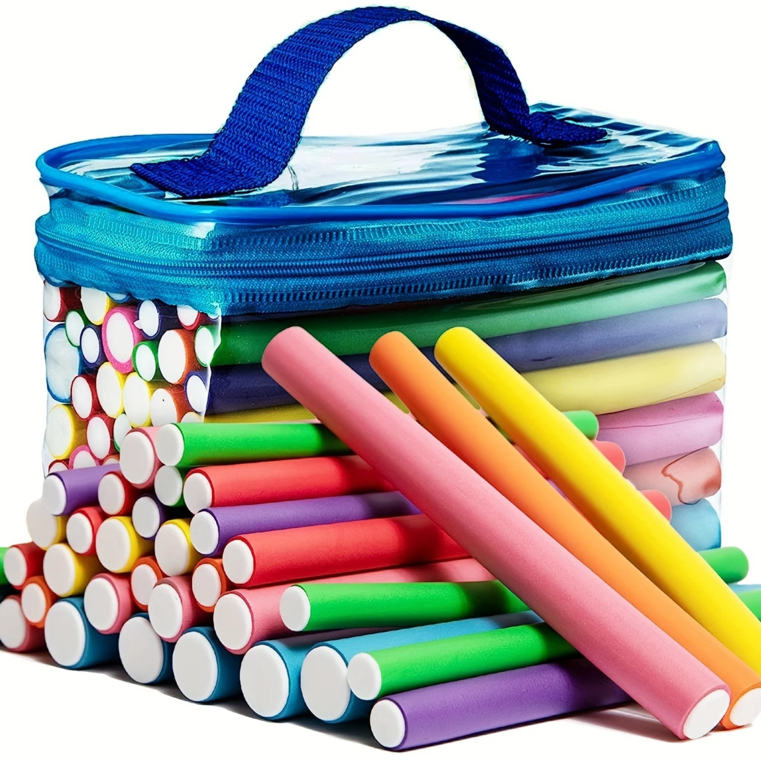 

Набор из 42 гибких стержней Easy-Curl — без жаропрочные бигуди из пенопласта для мягких, надувных локонов — идеально подходит для всех длин волос и укладки своими руками