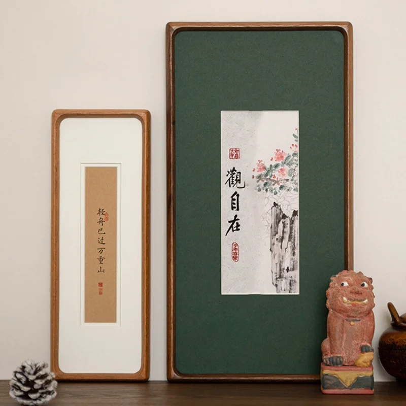 Chinese-style Long Photo Frame Solid Wood Household French Retro Photo Frame Modern Fashion Home Decor Lijst Van Fotos YSXK