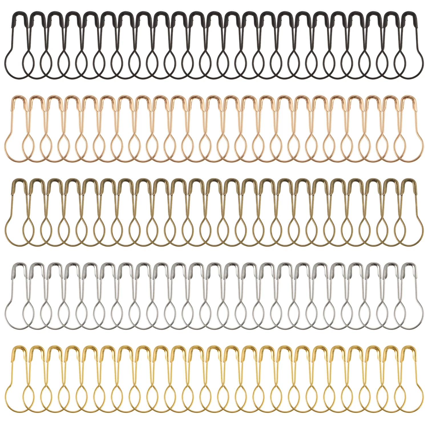 100/1000 قطعة إبرة معدنية إبرة كروشيه اكسسوارات اليقطين سلامة إبرة قفل الحياكة علامة تسمية كليب قفل مشبك أداة الخياطة #5