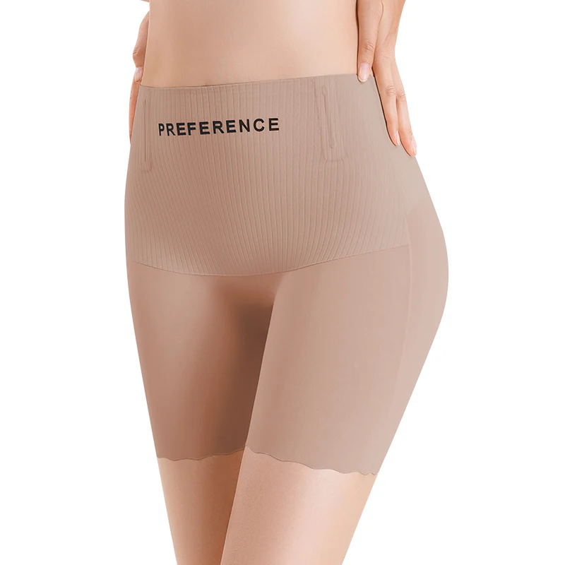 안전 바지 란제리 허리 셰이퍼 여자 슬리밍 팬티 배꼽 강화 푸시 업 반바지 섹시한 속옷 여자 엉덩이 기중 장치