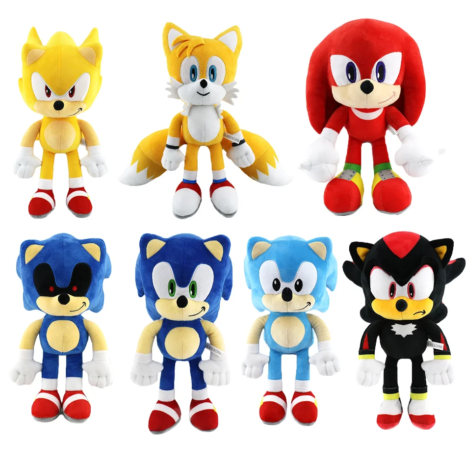 Sonic peluches toy  cartoon hedgehog Amy Rose knuckle tail soft stuffed doll child birthday Sonic lovely  toys