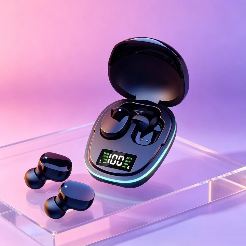 Original Wireless Bluetooth Headset with Mic LED Display Earbuds TWS Earphone Bluetooth Headphones For Smartphones