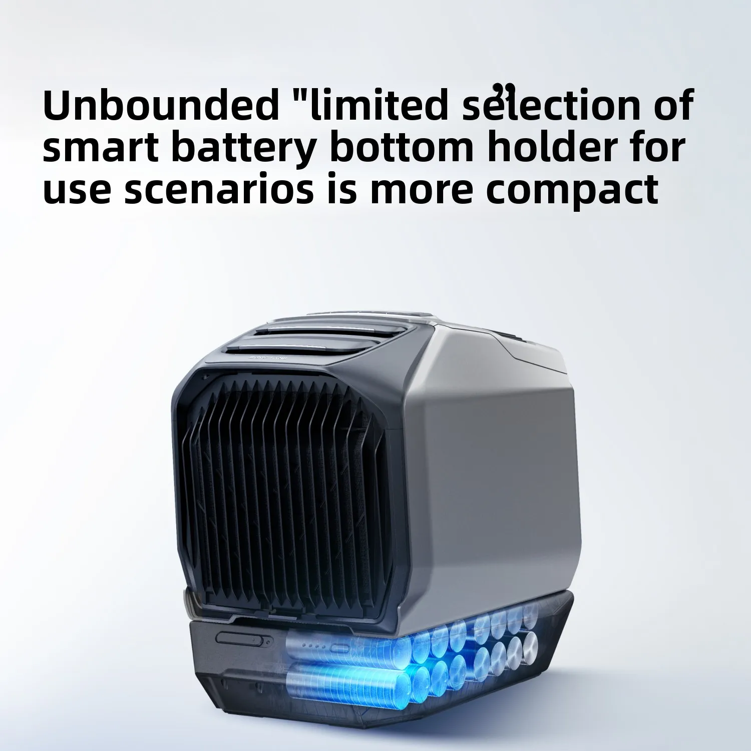 Solar Portable Air Conditioner Large Capacity Battery Cooling Heating For Car RV Outdoor Activities