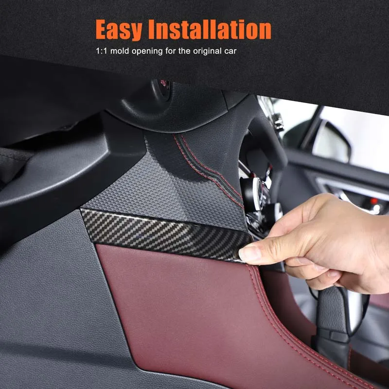 

For Subaru Forester 2019-25 ABS Carbon Fiber Car Center Console Air Condition Swtich Side Cover Trim Interior Car Accessories