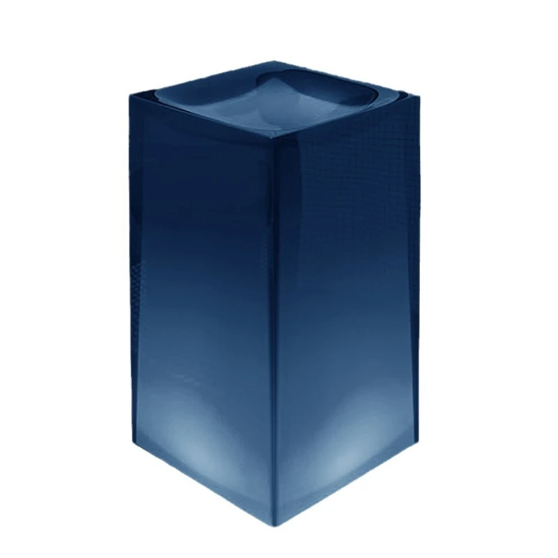 

Square transparent wash basin hotel integrated floor wash basin bed and breakfast color transparent column basin