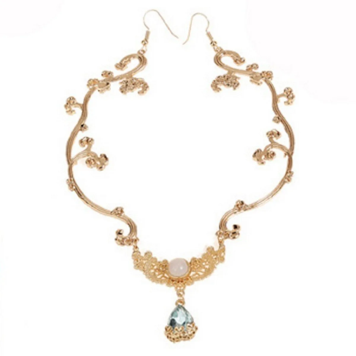New Super Fairy Antique Hair Ancient Clothing Hanfu Accessories Fringed Eyebrow Pendant Headgear Princess Hair Chain