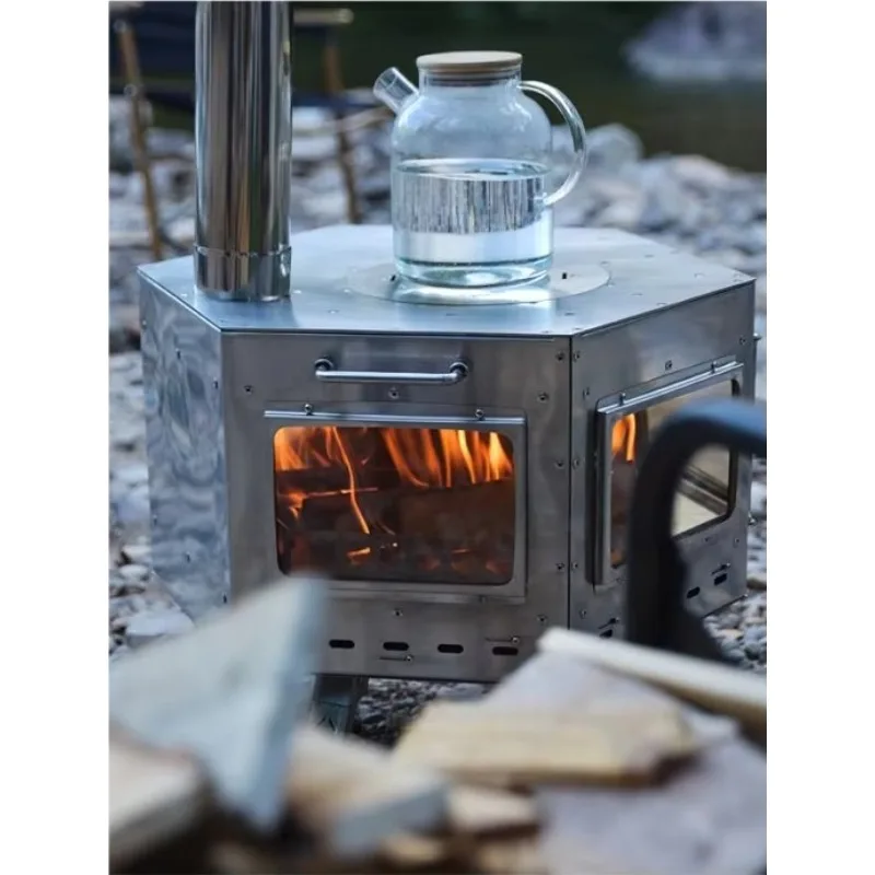 2026 Wood Burning Camping Stove, Camping Wood Stove For Emergency Preparedness,Cooking Hiking BBQ