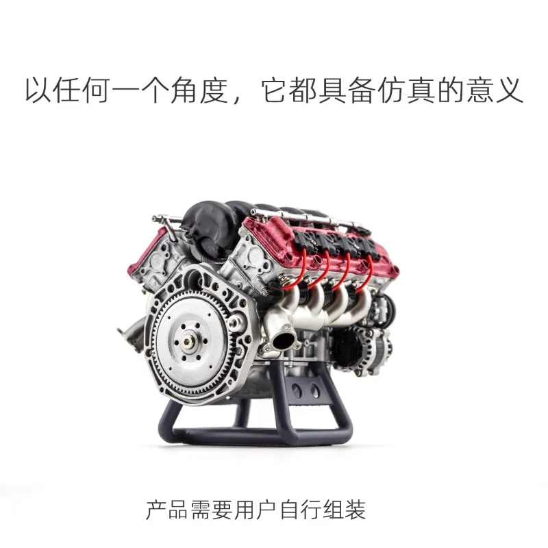 Simulation Engine Model Engine Can Be Started for 1/10 RC Crawler Car AXIAL SCX10 II AX90104 Capra VS4-10 Origin Pro/Ultra Parts