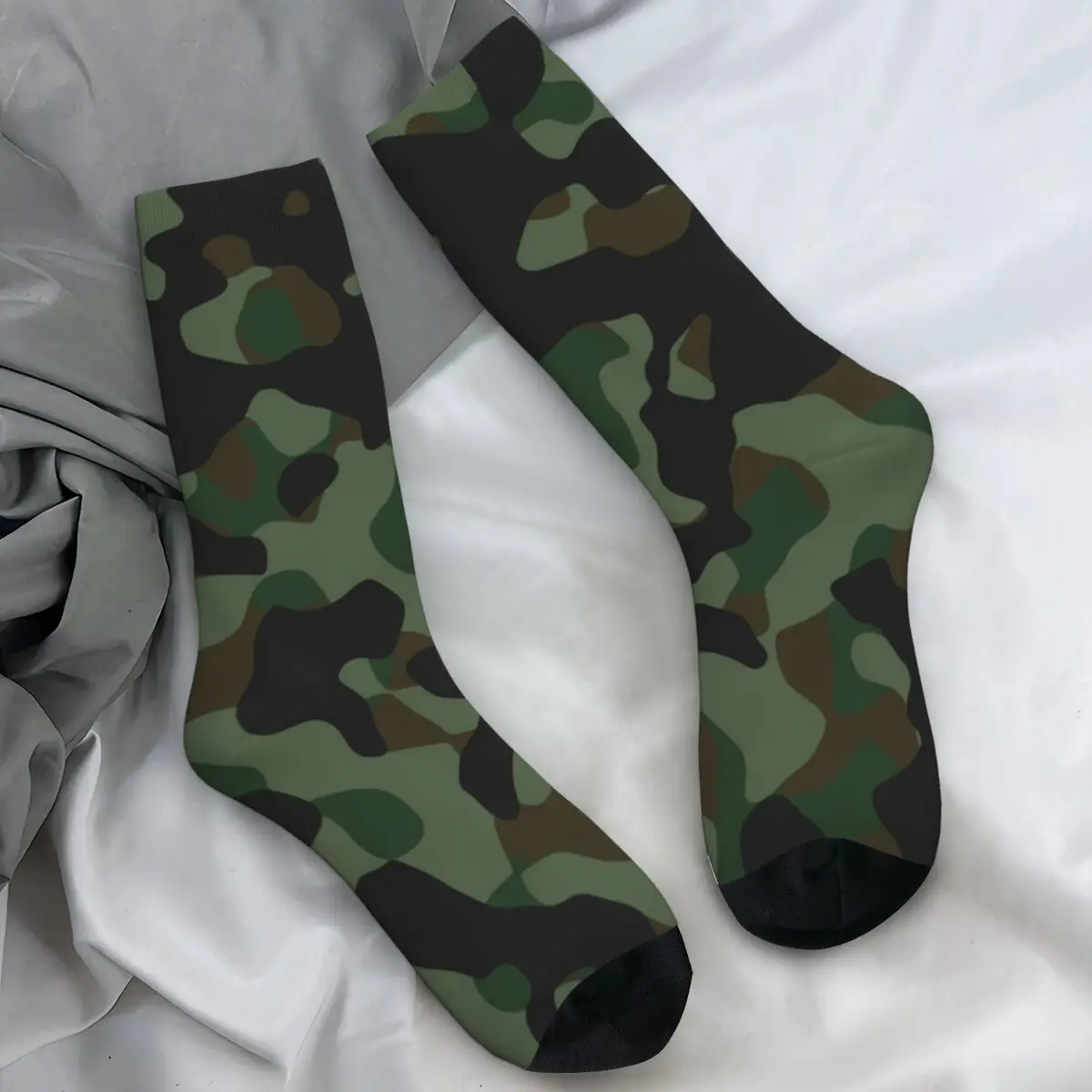 Camouflage Pattern Stockings Fashion Geometric Texture Pattern Harajuku Socks Anti-Slip Socks Women Men High Quality Socks