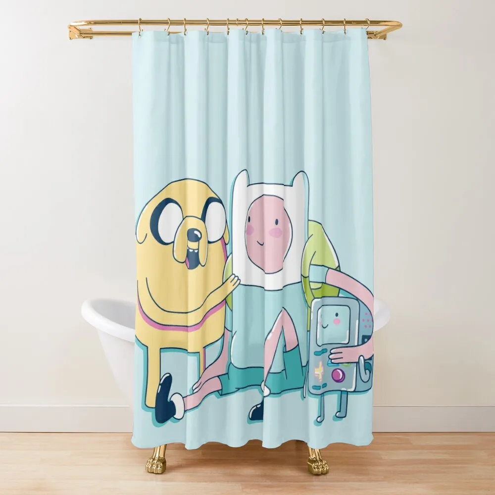 Adventure Friends (Adventure Time) Shower Curtain Bathroom And Shower Products Shower For Bathrooms Curtain