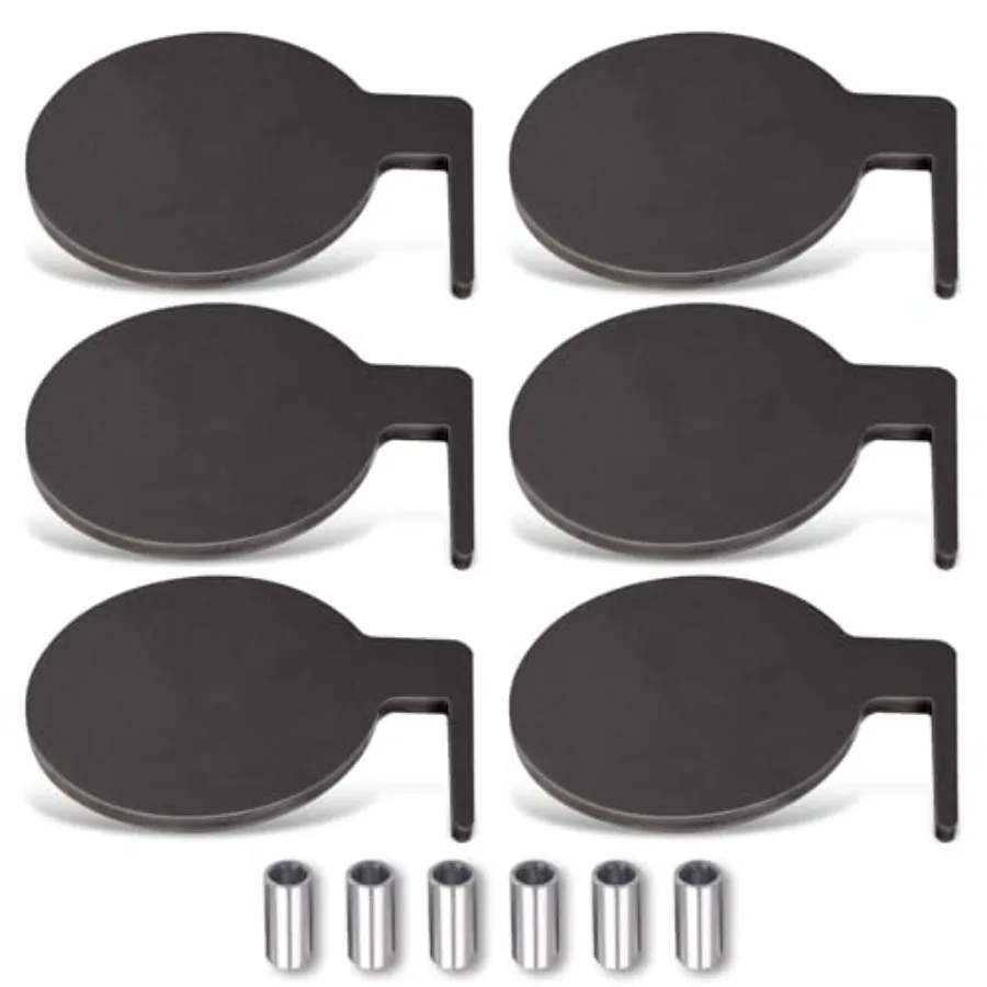 6 قطعة مجاذيف شجرة المبارزة AR500 6X3 8 هدف فولاذي لتقوم بها بنفسك هدف الرماية مع أنابيب للتدريب على المدى الخارجي والتنافسي