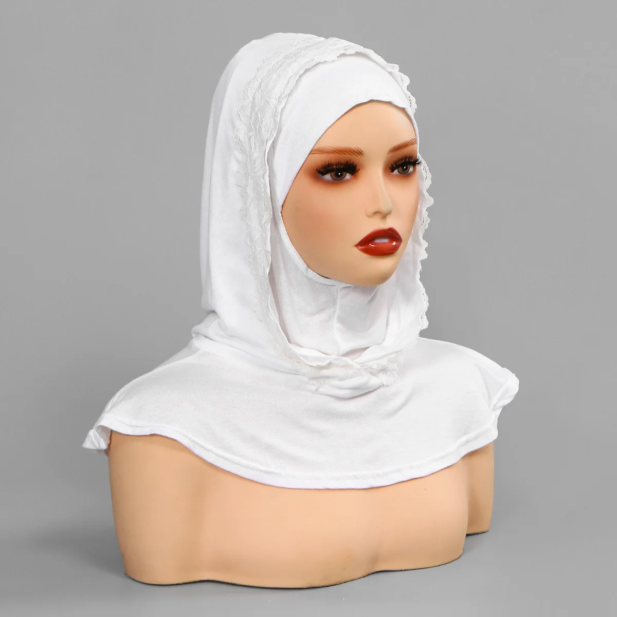 

Muslim Women Hijab Cap Double Layer Under Cap Ramadan Instant Hijab Elastic Turban Bandana One Piece Amira Jersey Bonne Scarf
