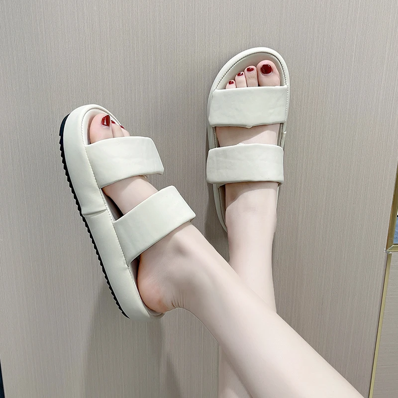 

Женские шлепанцы на плоской подошве, роскошные резиновые дизайнерские модные тапочки, новинка, 2024