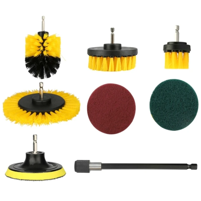 

Electric Drill-Brush Kit For Carpet Bathroom Surface Tub Furniture Shower Tile Tires Cleaning Tool Carpet Brush 1Set