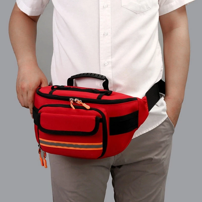 HILIXUN Medical waist bag, first-aid satchel, portable emergency waist bag, portable medical storage kit