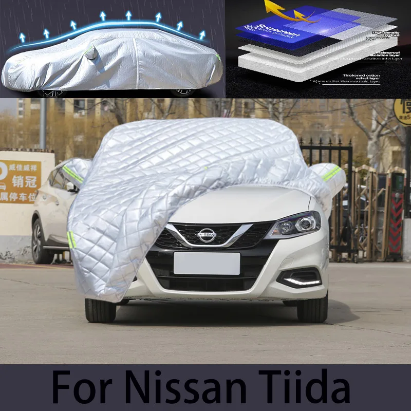 

For nissan tiida Hail prevention cover auto rain protection, scratch protection, paint peeling protection, car clothing