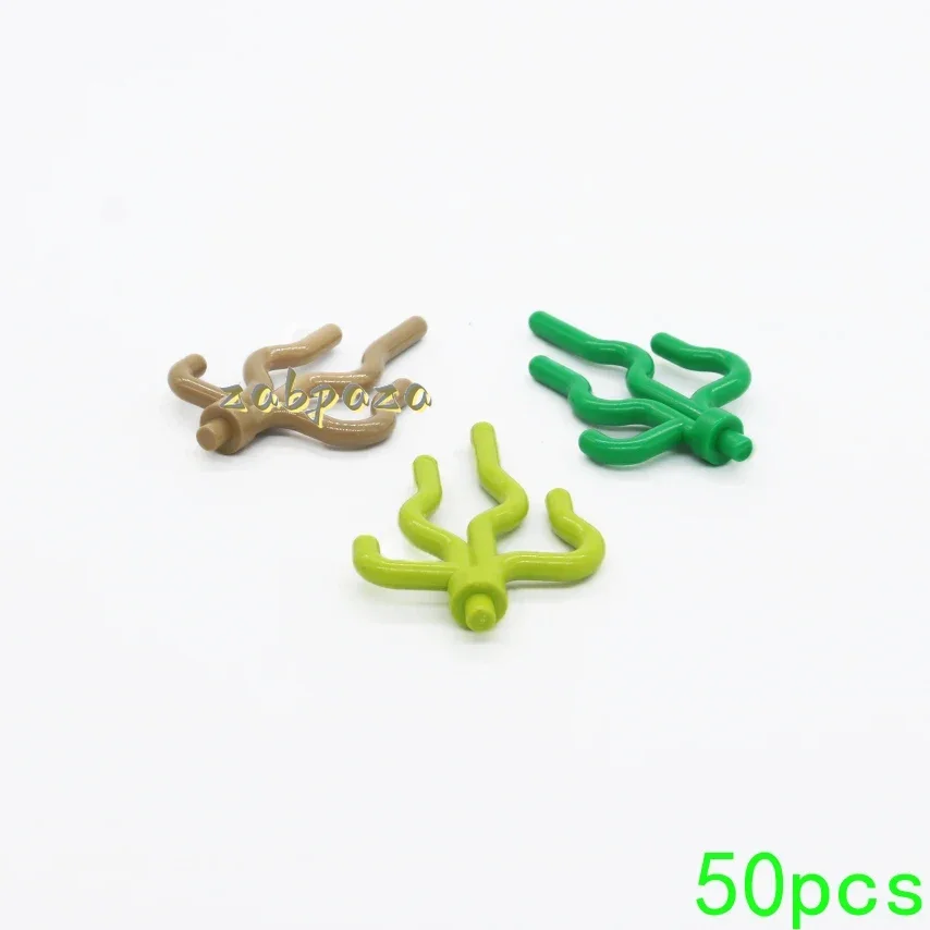 MOC 50PCS 30093 Plant Seat Grass Building Blocks Seaweed Water Tree Leaf Decoration Brick Particle Toy Children Birthday Gifts