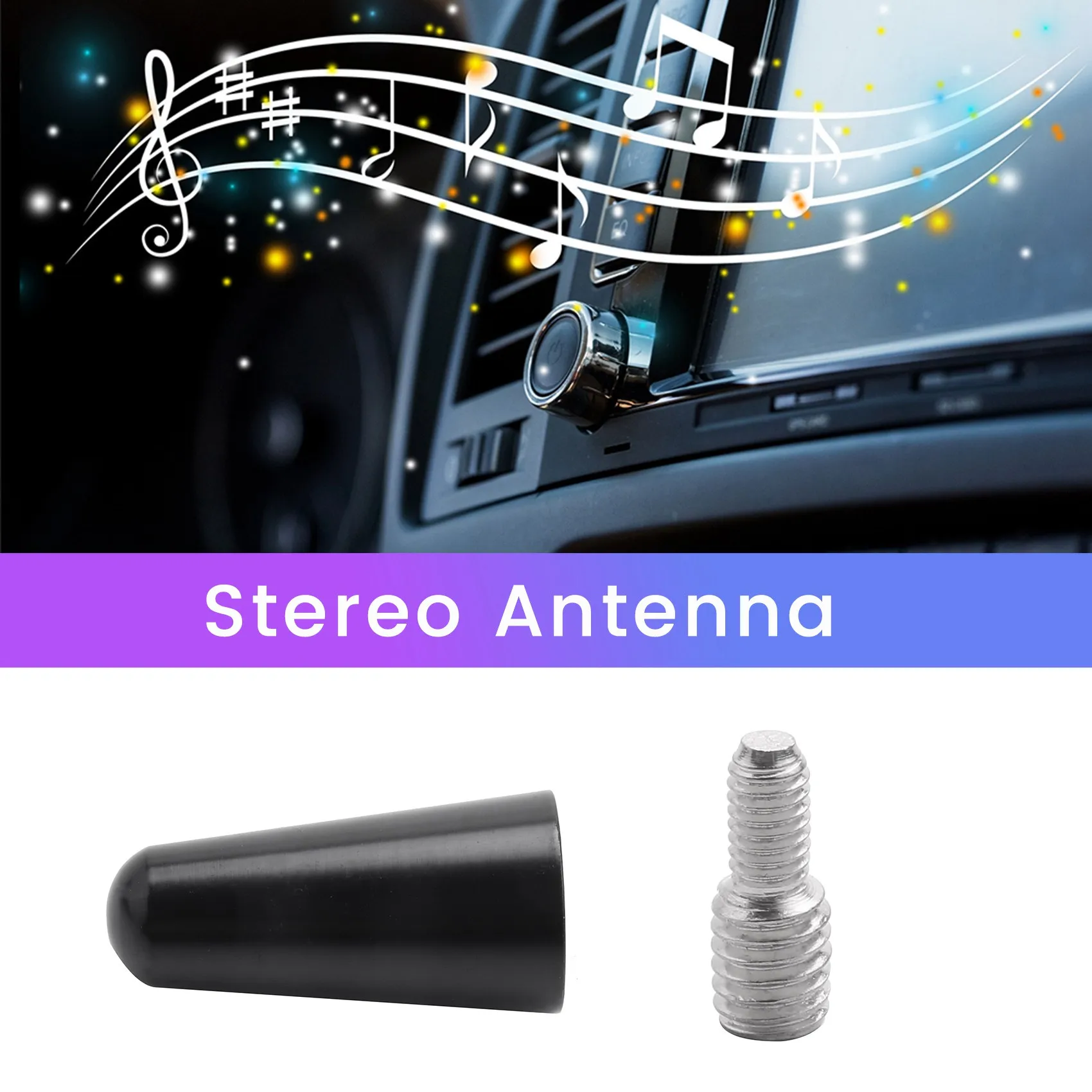 Antenna 3 Cm Roof Antenna Short Pole Antenna Car Pole Antenna Short Adapter Radio Foot