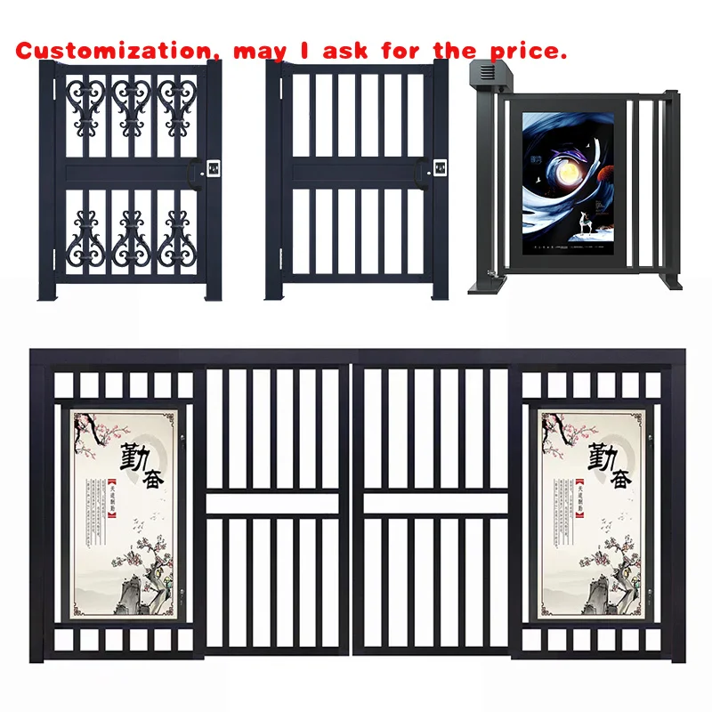 custom.Community Side Door Door Face Recognition Access Control Card NFC Factory Area Pedestrian Iron Safety C