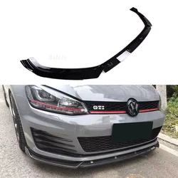 MAXTON Style Front Lip Spoiler for VW Golf MK7 Golf MK7GTI Car Fornt Bumper Lip Cap Spoiler Protector Cover Bodykits 2012-2017